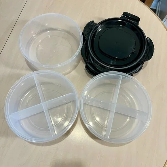 Set of 3 lockable food containers - Picture 3 of 5